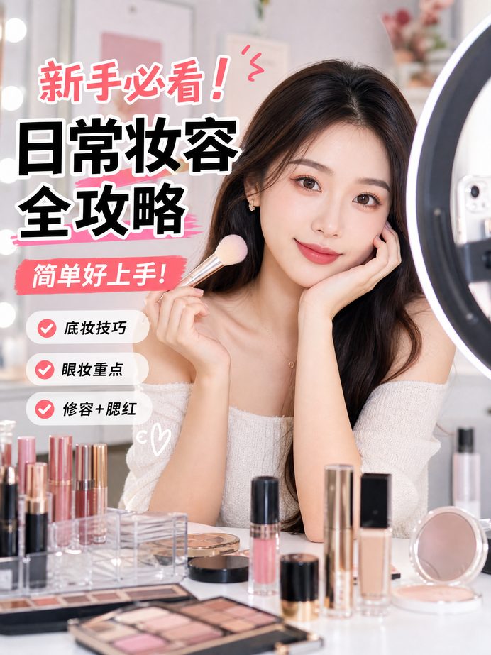 今日大赛美妆视频教程-日常妆容全攻略